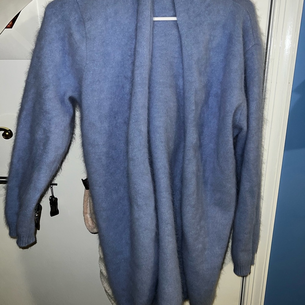 Blue Cashmere Cardigan